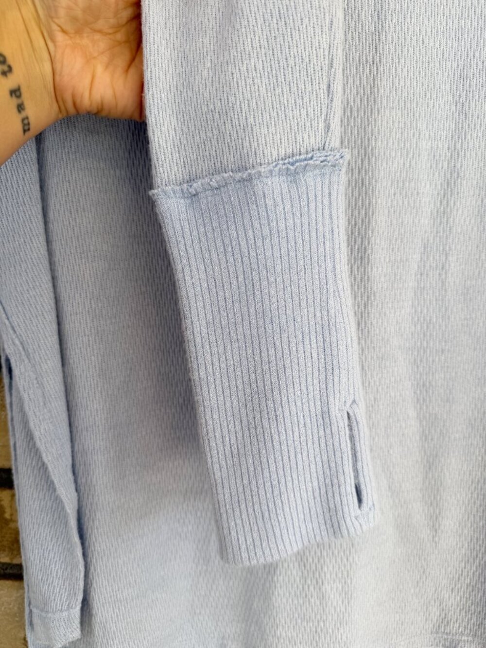 ☀️ We The Free Snowy Thermal Tunic Top Rain Blue Size M - Picture 7 of 12